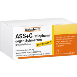 ASS + C-ratiopharm gegen Schmerzen Brausetabletten