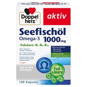 DOPPELHERZ Seefischöl Omega-3 1.000 mg+Fols.Kaps.